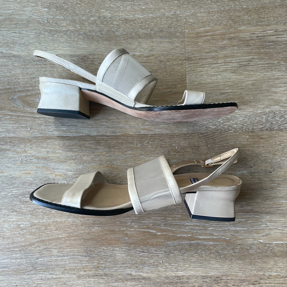 Stuart Weitzman Chunky Square-Toe Slingbacks - image 5